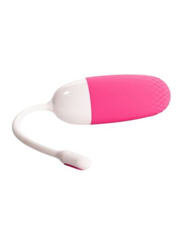 Vibrator Mini Smart Elity Ell, Control prin aplicatie, Silentios, Alb-Roz, 3.8 cm